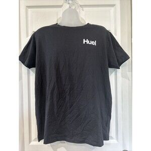 Huel Nutrition Black Cotton Blend Crew Neck Short Sleeve T Shirt Logo Men's XL